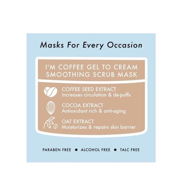 $7🌟 TonyMoly I’m Coffee Gel to Cream Smoothing Scrub Mask - Picture 3 of 6